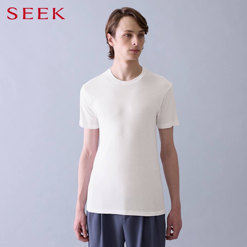 【プレミアムオーガニックコットン】クルーネックTシャツ(丸首)